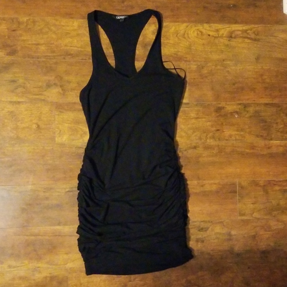 Express Ruched Racerback Dress